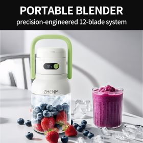 Portable Blender, Personal Blender for Smoothies & Shakes, Cordless, 33oz BPA-Free Vessel, Leakproof Lid with Sip Spout, USB-C Rechargeable