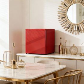 Desktop mini freezer, small fridge, red