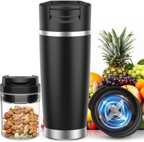 Portable Blender for Holiday Gift Smoothies&Shakes 24oz Insulated Cup Cordless, Personal Licuadora Portatil With Stainless Steel, USB-C Rechargea