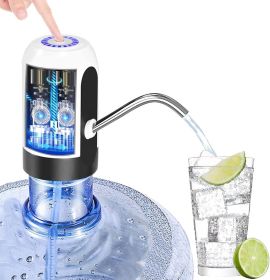 Water Bottle Pump 5 Gallon Electric Drinking Water Pump Portable Water Dispenser USB Charging Water Bottle Pump Water Bottle for Universal 2-5 Ga