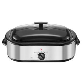 Roaster Oven, 14QT Fast-Cooking Turkey Roaster, 150-450 Fahrenheit Adjustable Temp Electric Roasting Pan with Self-Basting Lid, Roasting Lift-Out