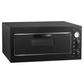 Pizza Oven Electric, 24" Commercial Countertop Pizza Oven, 842 Fahrenheit Max Temp, 4200W Indoor Pizza Maker with Thermometer, Dual Temp Control