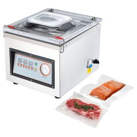 Chamber Vacuum Sealer, 320W Sealing Power, Vacuum Packing Machine for Wet Foods, Meats, Marinades and More, Compact Size with 12.6 in Sealing Len
