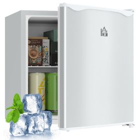1.1 Cu.Ft Mini Freezer, Compact Upright Design, Reversible Door, Removable Shelves, White, for Home, Dorm, Office Appliances